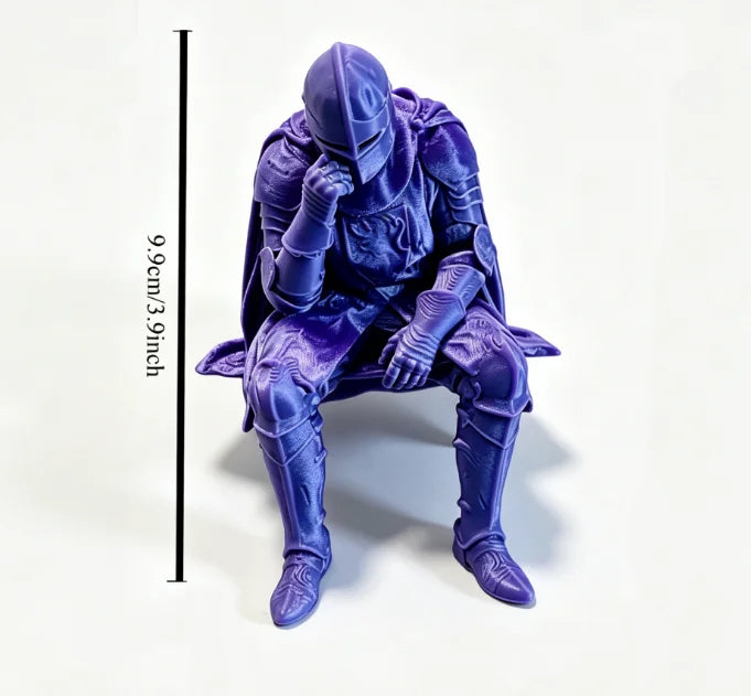 Medieval Knight Figurine — Armor Warrior Statue for Home & Office