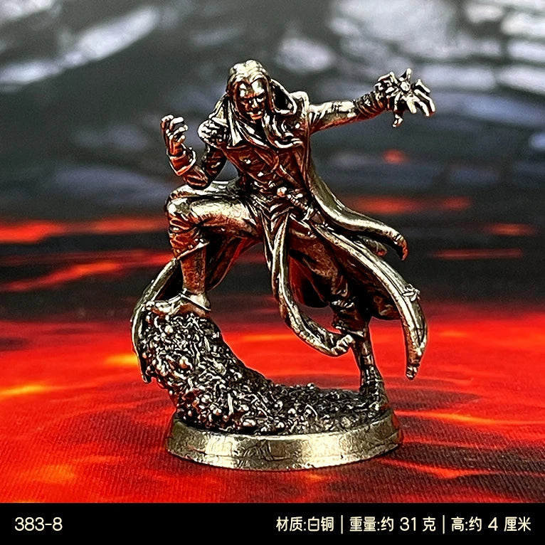 Brass War Chess Figurine Set — Painted Fantasy Miniatures