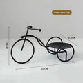 Elegant Golden Tricycle Candle Holder; Decoration for Candlelight Dinner, Romantic Home Accent
