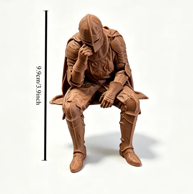 Medieval Knight Figurine — Armor Warrior Statue for Home & Office