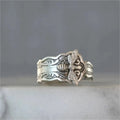 Bee Spoon Ring — Delicate Bohemian Metal Ring for Women