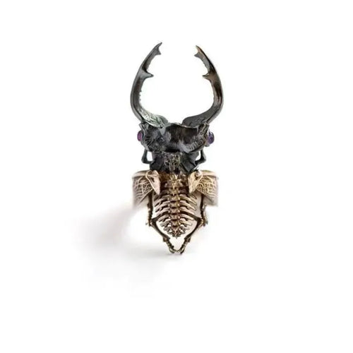 Beetle Armor Ring — Punk Stainless Steel Jewelry