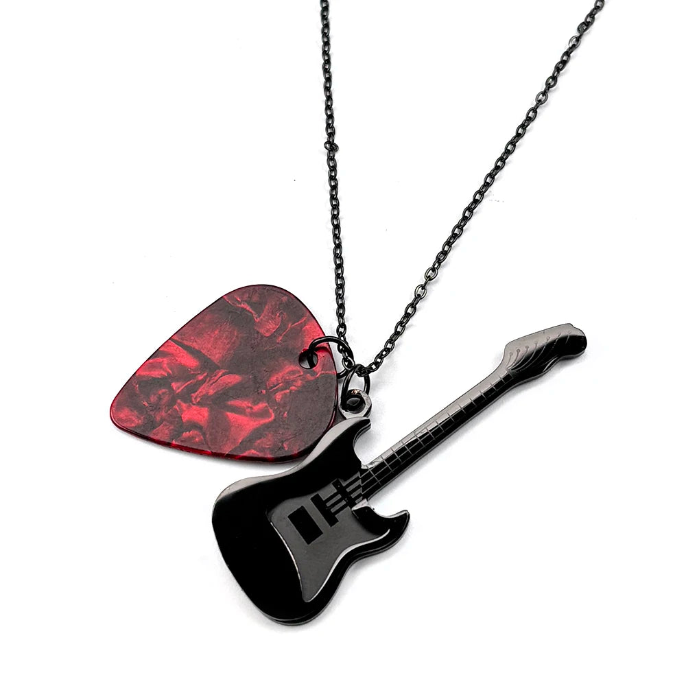 Guitar Pick Necklace — Stainless Steel Music Lover Pendant