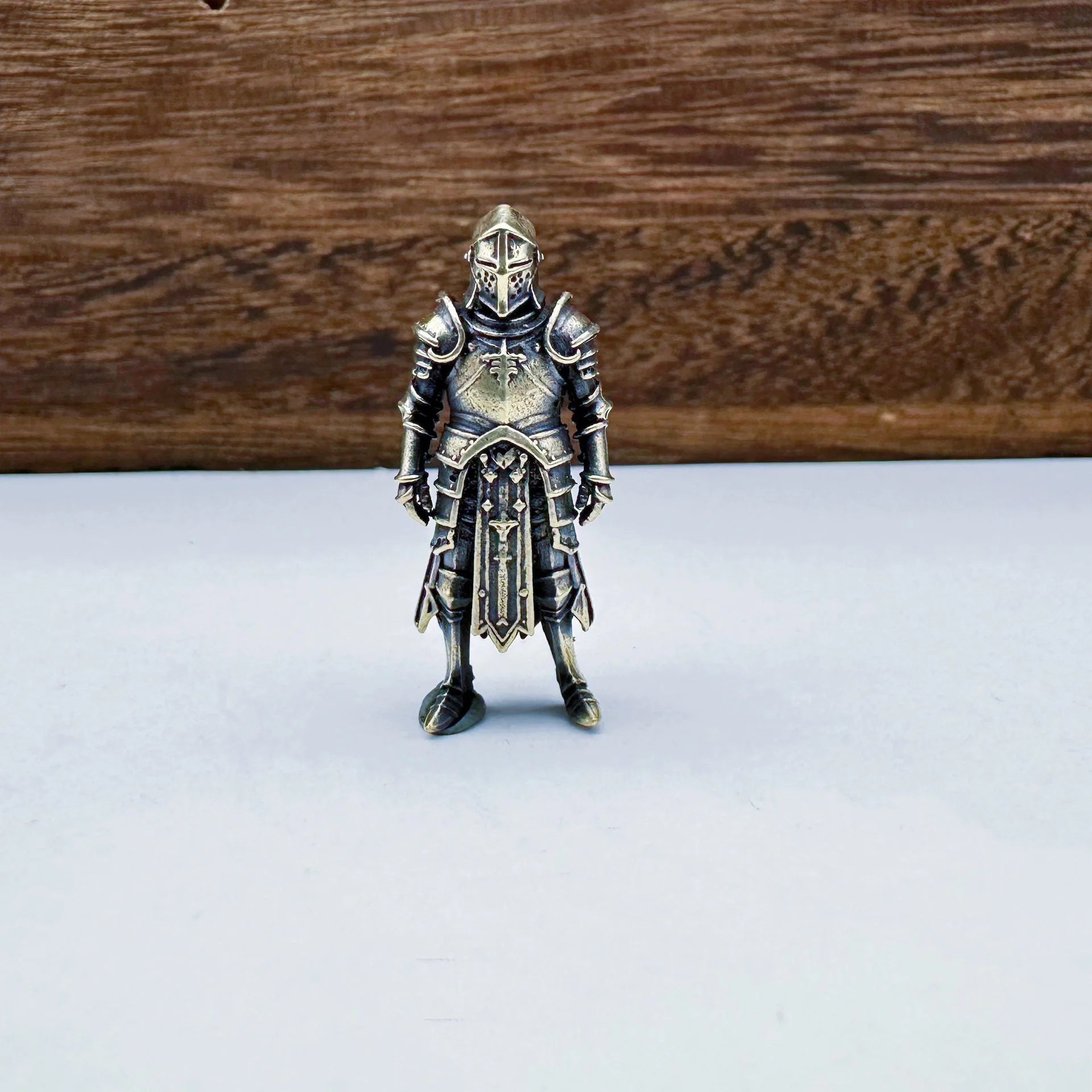 Templar Knight Brass Knife Bead — EDC Paracord Charm