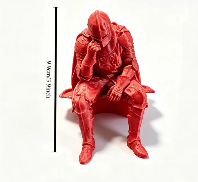 Medieval Knight Figurine — Armor Warrior Statue for Home & Office