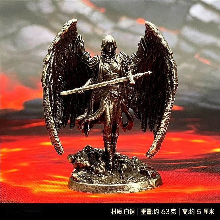 Brass War Chess Figurine Set — Painted Fantasy Miniatures