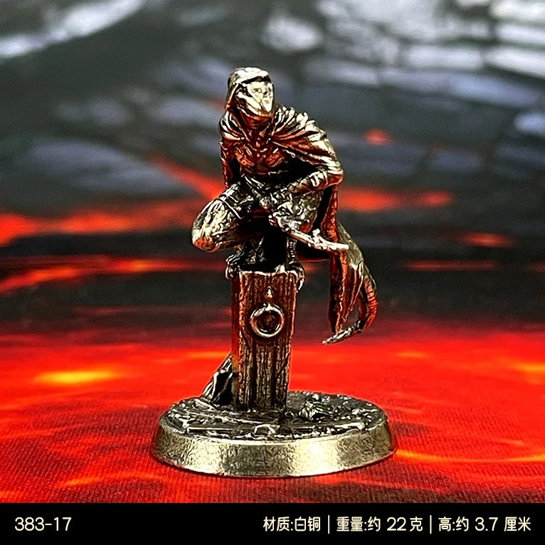 Brass War Chess Figurine Set — Painted Fantasy Miniatures
