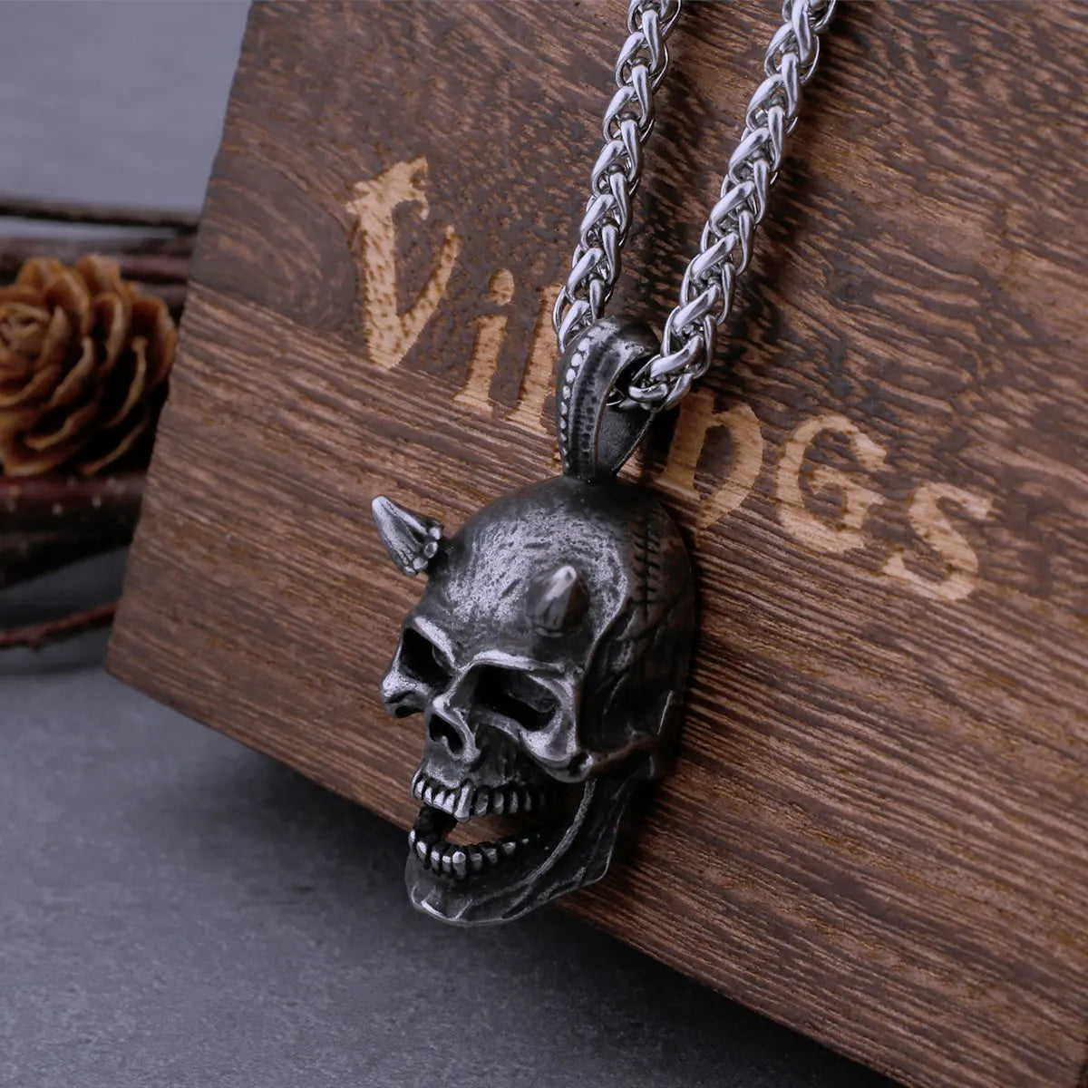 Devil Skull Gothic Pendant
