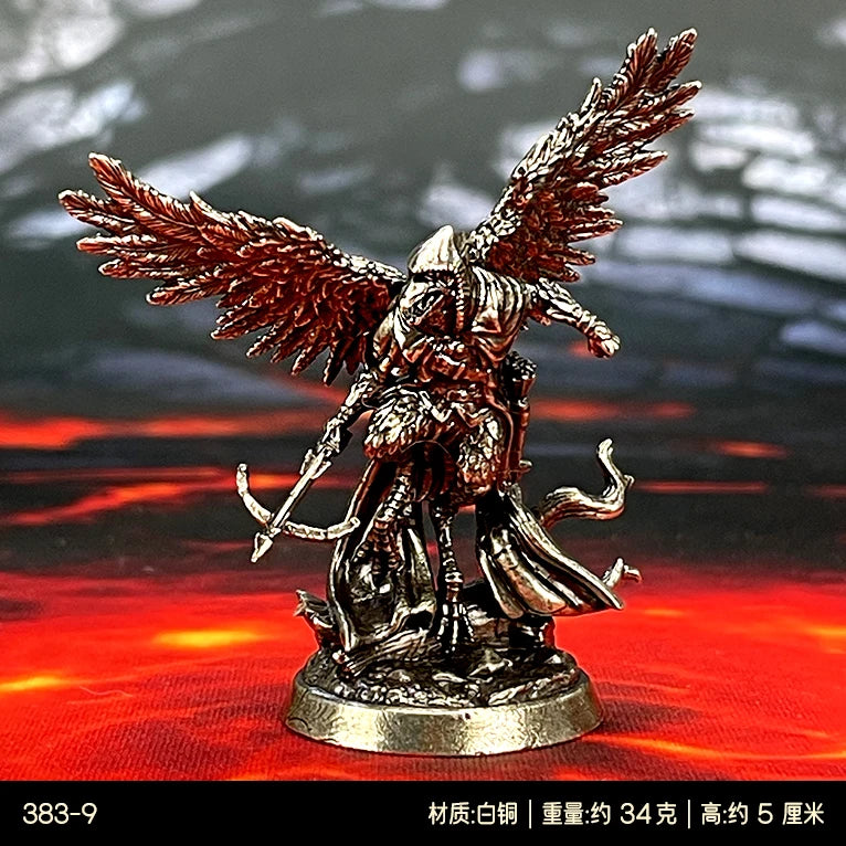 Brass War Chess Figurine Set — Painted Fantasy Miniatures