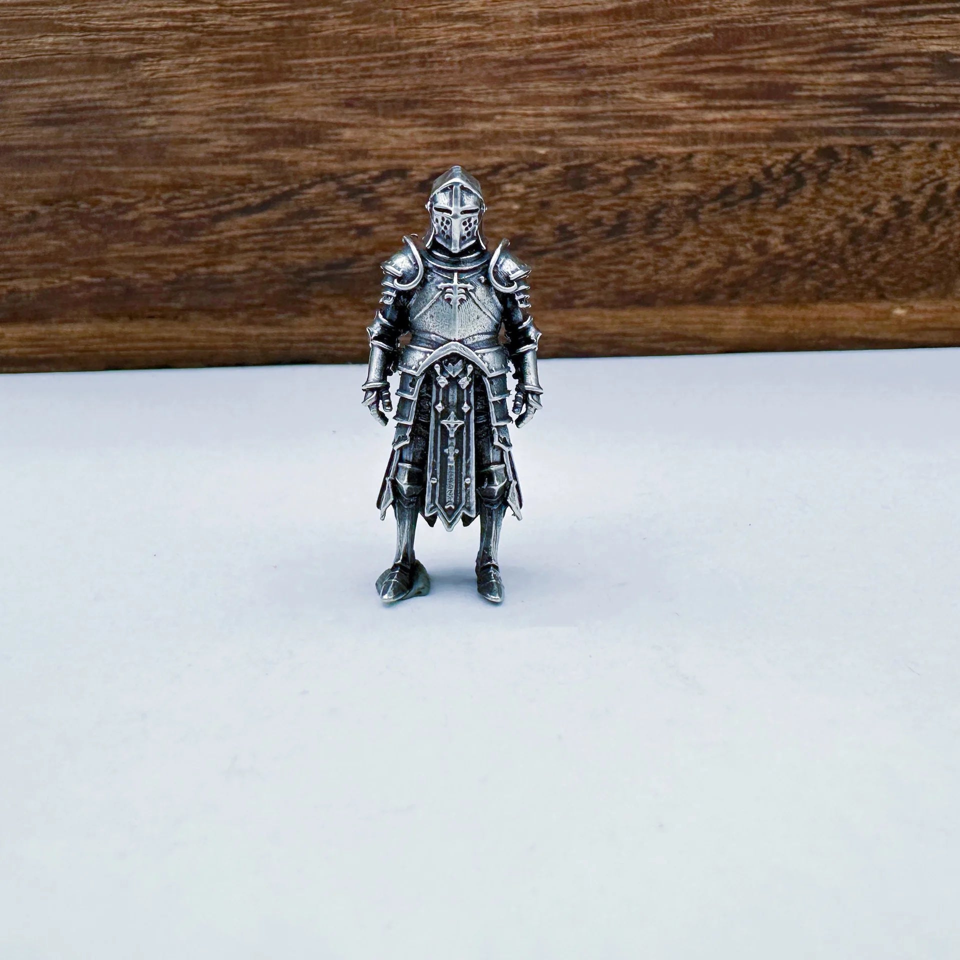 Templar Knight Brass Knife Bead — EDC Paracord Charm